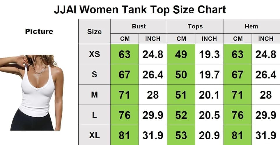 JJAI Womens Tank Tops Summer Racerback Workout Tops Gym Yoga V Neck Ribbed Basic Tops Crop Going Out Top thumbnail 5