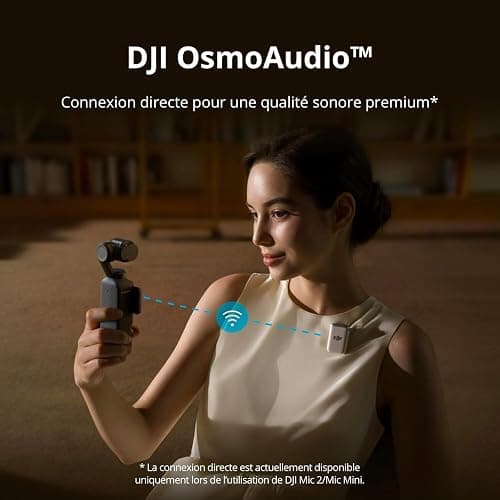 Bundle DJI Osmo Pocket 3 Créateur, Vlogging CMOS 1'' et Vidéo 4K/120 ips | Stabilisation à 3 axes, Suivi Facial/Objet, MAP rapide, avec Micro pour un Son net, Petite Cam. pour Photographie thumbnail 5