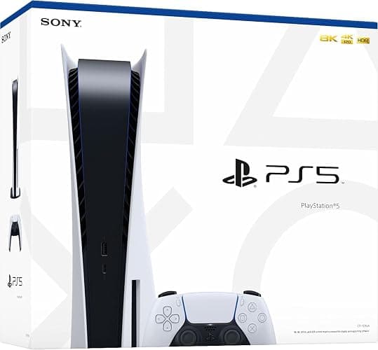 Sony Playstation 5 Disc Edition 825GB Gaming Console + 1 Wireless Dual Charger Dock Controller for PS5 (Renewed) thumbnail 4