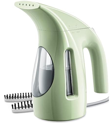 HiLIFE Steamer for Clothes, Portable Handheld Design, 240ml Big Capacity, 700W, Strong Penetrating Steam, Removes Wrinkle, for Home, Office and Travel(ONLY FOR 120V)(Green) - Image 1