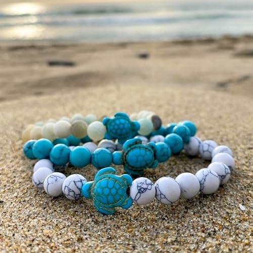 Fahlo Sea Turtle Tracking Bracelet – Track a Real Sea Turtle's Journey – Supports Wildlife Conservation – Elastic – on Interactive Mobile App Map – Unisex Ocean Conservation Gift thumbnail 2