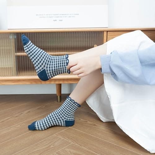 OTAODKA Athletics Socks for Women and Girls Cute Ankle Cotton Sock thumbnail 6