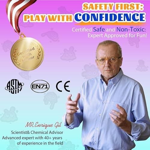 WATERELF Putty for Kids, Fidget Stress Relief Play Putty for Boys Girls Adults, Non-Sticky Therapy Toys - 3.11 Inch 3.2 Oz - CP001-Crystal thumbnail 8