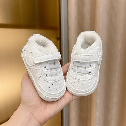 Clowora Unsex Baby Shoes Boys Girls Infant Sneakers Non-Slip Soft Rubber Sole Toddler Crib First Walker Lightweight Shoes thumbnail 5