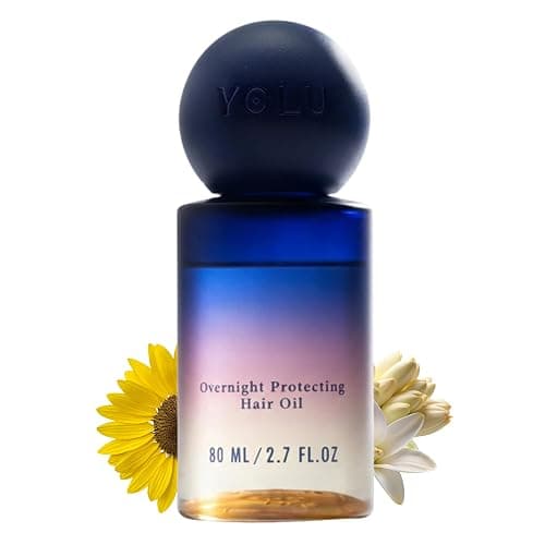 YOLU Hair Oil Frizz Control - Heat Protectant Hair Serum - Japanese Overnight Treatment for Damaged Dry Hair - Silicone Free Damage Repair - 2.7 fl oz - Image 1