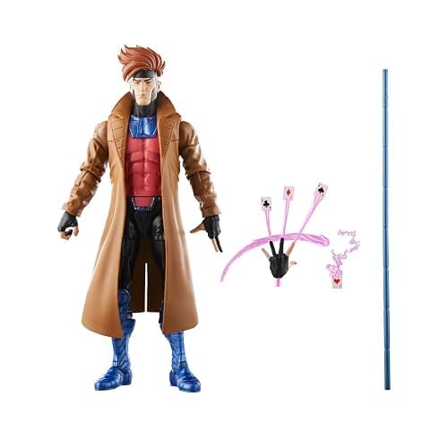 Marvel Legends Series Gambit, X-Men ‘97 Collectible 6-Inch Action Figures | Marvel Legends Retro 6 Inch Action Figure X-Men '97 Wave 1 - Gambit Reissue - Image 1