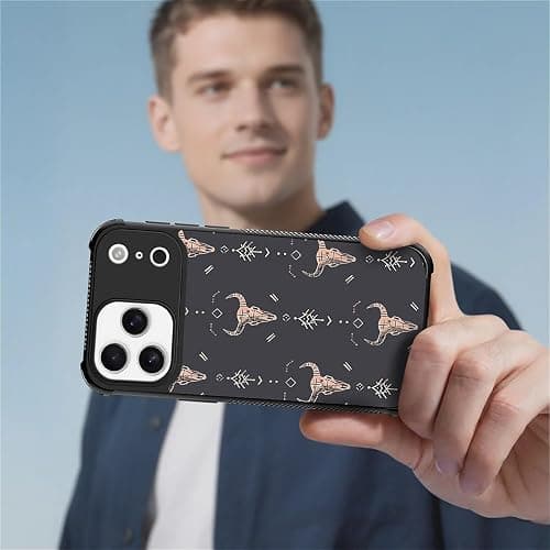 FKBRCL4U for iPhone 17 Pro Max Case,for MagSafe Graphic Design for Girl Boy Soft Silicone Hard Acrylic Shock Protection Designed for iPhone 17 Pro Max Western Boho Country Southern Pattern thumbnail 7