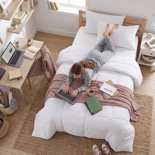 Utopia Bedding Duvet Insert, Twin XL Comforter 68 x 92 Inches, White | Cozy All Season Comforter for Kids, Boys, Girls, and Teens, Down Alternative Fill, Soft Microfiber Shell, Machine Washable thumbnail 3