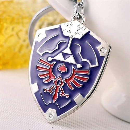 DeltaHalo | Link Shield Keychain Legend of Zelda Keyring |"Thin-Tin" Super Light Weight Metal Keychain (Blue), Small thumbnail 7