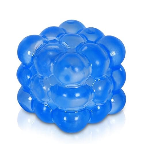 Djyxoglyn Squishy Cube Stress Toy – 1.77 in / 4.5 cm Smooth Squeeze Cube Fidget Toy for Kids & Adults, Sensory Stress Relief Toy for Focus, Soft Handheld Desk Fidget (Blue) - Image 1