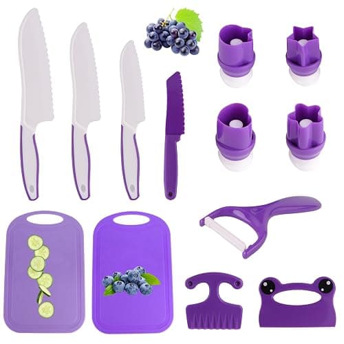 Montessori Kids Knife Set for Real Cooking – Safe Kitchen Tools, Toddler Cooking Toys for Ages 4-10, Birthday Gift for Girls & Boys, Educational Cutting Set thumbnail 6
