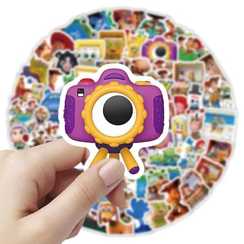 100Pcs Toy Cartoon Movie Story Sticker Bundle, Cool Vinyl Decals for Laptop, Water Bottle, Phone, Skateboard, Luggage, Bicycle, Guitar, DIY Gift for Fans (Toy1) thumbnail 4