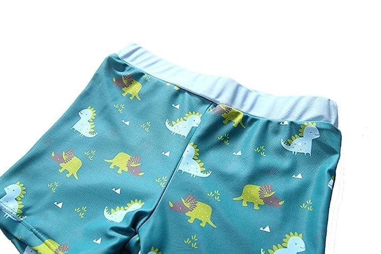 Baby Toddler Boys Two Pieces Swimsuit Set Swimwear Dinosaur Bathing Suit Rash Guards with Hat UPF 50+ thumbnail 6