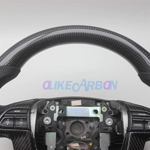 OLIKE Replacement Real Carbon Fiber Leather Steering Wheel Compatible With Honda Accord 8TH GEN 8 2008-2012 thumbnail 4