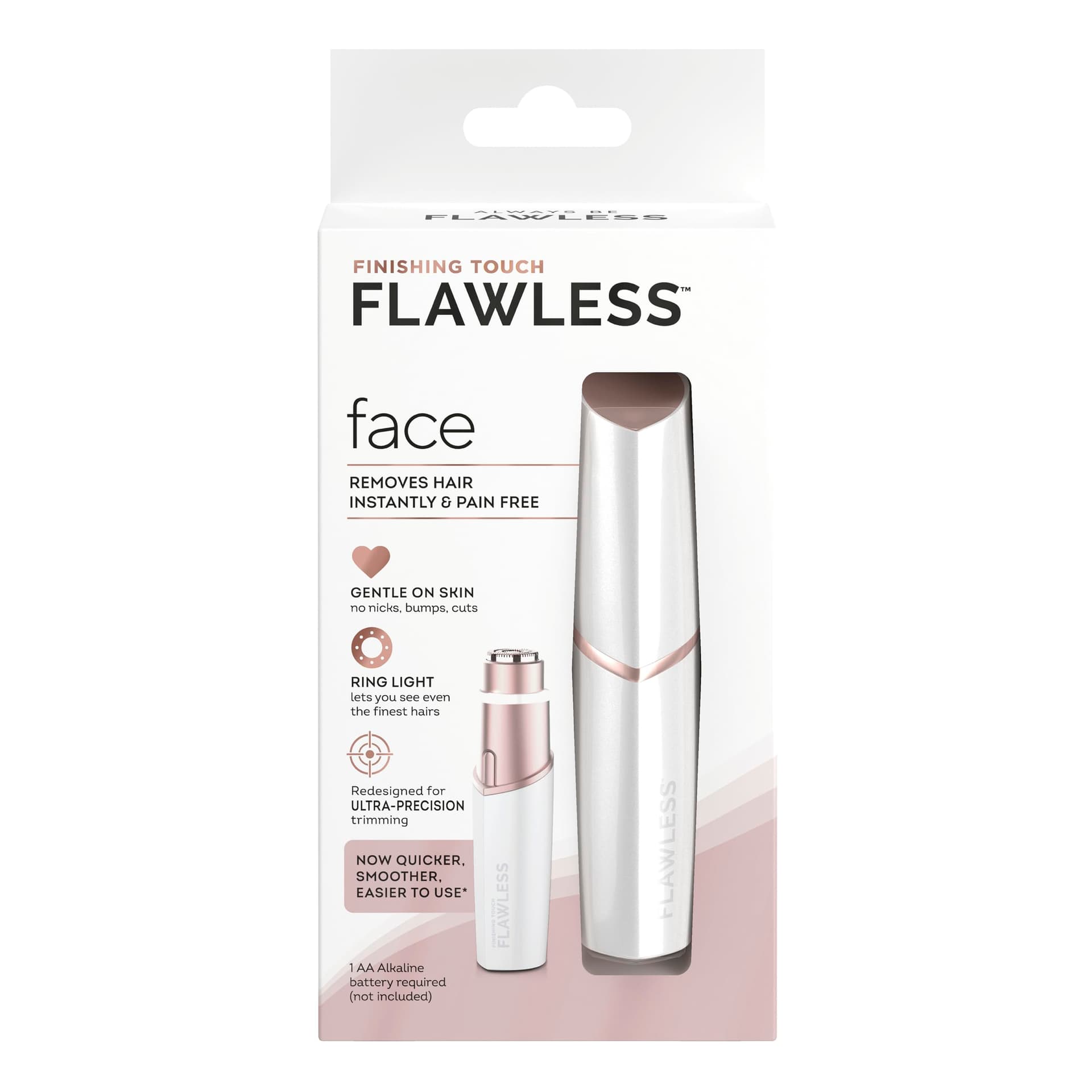 Finishing Touch Flawless Face Gen 3 | Facial Hair Remover, Instant, Painless Hair Removal, Self-Sharpening Head, Ideal for At-Home Salon Quality Results - Image 1