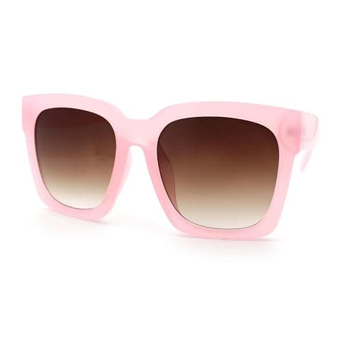 SA106 Womens Boyfriend Style XXL Oversize Horned Rim Thick Plastic Sunglasses thumbnail 6