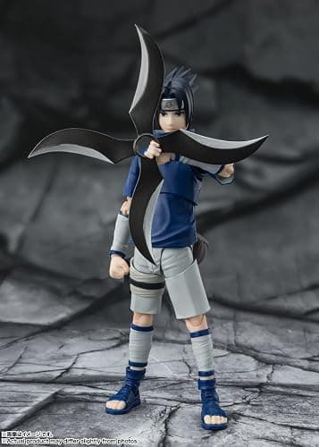 TAMASHII NATIONS - Naruto Shippuden - Sasuke Uchiha-Ninja Prodigy of The Uchiha Clan Bloodline, Bandai Spirits S.H.Figuarts Action Figure thumbnail 3