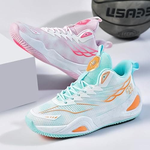 Bacury Womens Mens Basketball Shoes Breathable Non Slip Fashion Sneakers Comfortable Unisex-Adult Outdoor Sport Shoe thumbnail 6