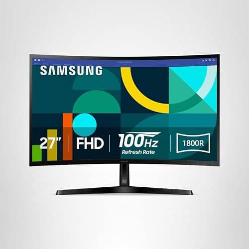 Samsung 27" Essential S3 (S36GD) Series FHD 1800R Curved Computer Monitor | 100Hz, Game Mode, Advanced Eye Comfort, HDMI and D-sub Ports (LS27D366GANXZA) thumbnail 15