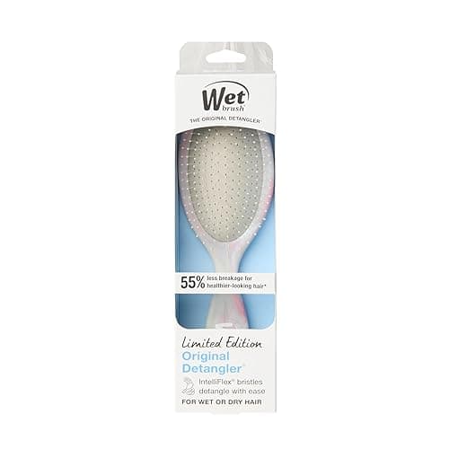 Wet Brush Original Detangler, Grey (Matte Marble), Ultra-Soft IntelliFlex Bristles Glide Through Tangles, Detangling Hair Brush (Wet & Dry), Women & Men, Limited Edition - 1 Count (Pack of 1) - Matte Marble Grey thumbnail 11