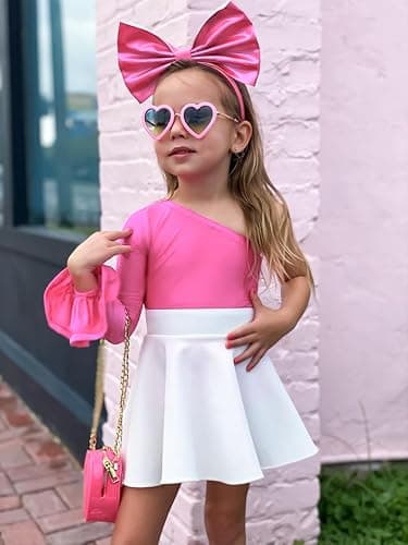 Comfyouth Kids Girls Plain Skater Skirt Stretchy High Waisted Skirts with Shorts Pleated School Skirt for Girls 5-13 Years thumbnail 5