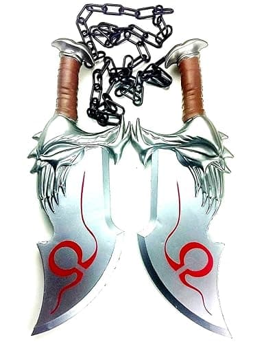 God of War Swords Kratos Blades of Chaos High Density Foam 1:1 Scale Props Silver - Image 1