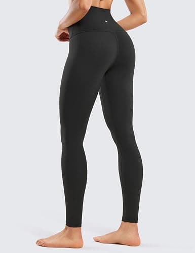 CRZ YOGA Butterluxe Super High Waist Leggings 28" - Full Length Buttery Soft Womens Yoga Pants Over Belly thumbnail 2