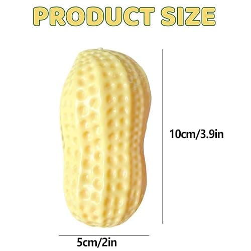 Peanut Squishy Peanut Shape Stress Relief Squeeze Fidget Toys, Soft Anxiety Relief Hand Grip Decompression Ball, Soft Squeeze Decompression Dough for Adults Office Desk Decor thumbnail 3