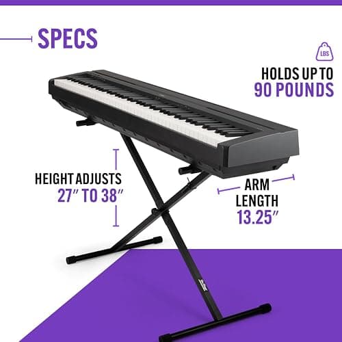 OnStage On-Stage KS7190 Classic Single-X Keyboard Stand thumbnail 4