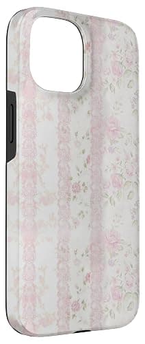 Aesthetic Pink Coquette Blushing Quilt Floral Flowers Case for iPhone 15 thumbnail 3