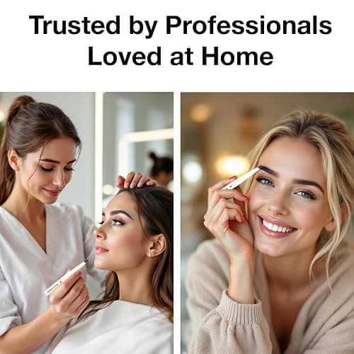 Beauty Power Slant Tip Precision Tweezers - Stainless Steel Eyebrow Tweezers for Women & Men - Precision Tweezers for Facial Hair, Ingrown Hair & Brow Shaping - Professional Beauty Tool - White thumbnail 5