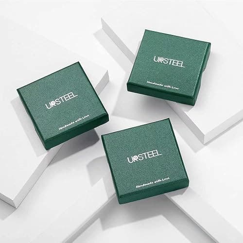 Ursteel Layered Initial Necklaces for Women, 14K-Gold-Plated Dainty Layering Paperclip Chain Necklaces for Women Jewelry thumbnail 7