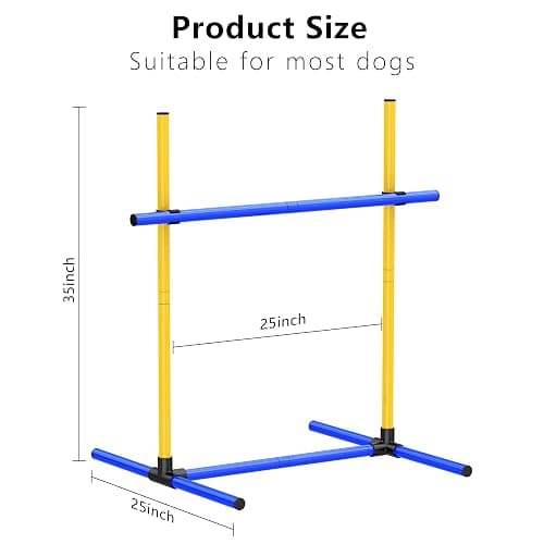 MAICOBI Dog Jump Hurdles Training Equipment,Indoor or Ourdoor,Dog Agility Training Equipment,Jump Obstacle Course for Dogs Outdoor, Playground Equipment,Carrying Bag (2 Sets) thumbnail 3