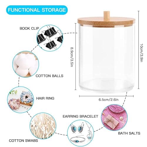 Otostar Bathroom Accessory Set Plastic Bathroom Accessories Set with Soap Dispenser Toothbrush Holder Qtip Holder Tumbler Soap Dish Toilet Brush Holder Trash Can Housewarming Gifts Bath Set (Pink) thumbnail 5