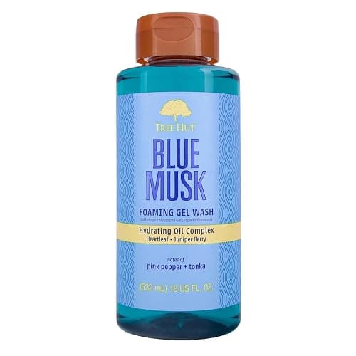 Tree Hut Body Wash, Blue Musk, 18 Fl Oz | Hydrating & Moisturizing Shower Gel with Shea Butter & Essential Oils, Soft Smooth Glowing Skin - Image 1