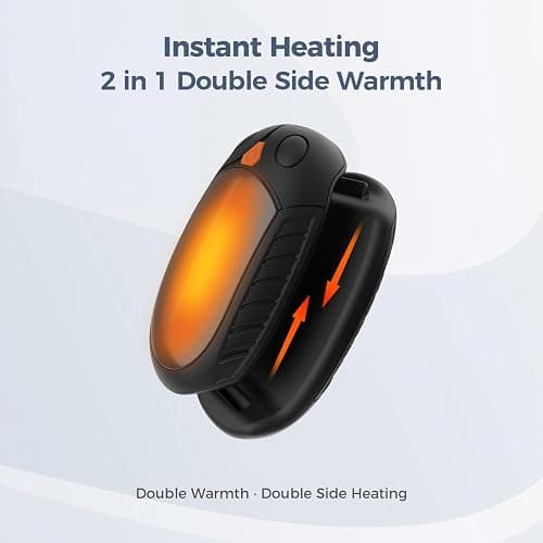 Classic Hand Warmers Rechargeable 2 Pack, AI Temperature Control Pocket Size Electric Handwarmers, Quick Charge Portable Hand Warmer Great Gift for Christmas Outdoors, Hunting, Golf, Camping thumbnail 5