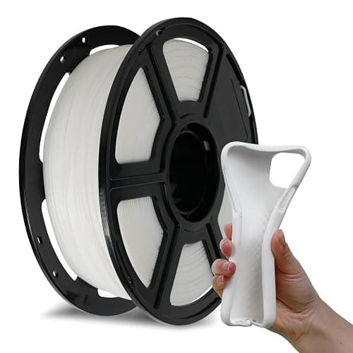 FLASHFORGE PLA Flexible 1.75 mm, 4X Longer Stretch 3D Printer Filament 1Kg (2.2lbs) Spool - Dimensional Accuracy +/- 0.02 mm, Ideal for Printing Soft Accessories - Image 1