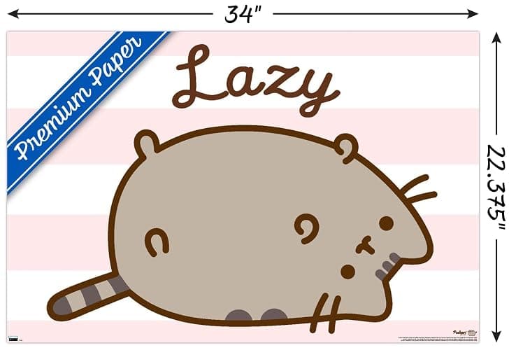 Trends International Pusheen - Lazy Wall Poster, 22.375" x 34", Premium Unframed Version thumbnail 3