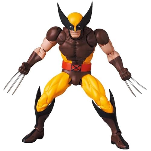 Lingtoolator MAFEX No. 138 Wolverine (BROWN COMIC Ver.) Total Height: Approx. 5.7 inches (145 mm), Painted Action Figure thumbnail 14