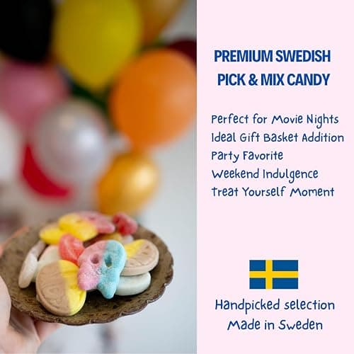 Swedish Candy Chef Mix - Bubs Swedish Candy - Variety Pack - Hand Packed in Sweden - .5LB thumbnail 8