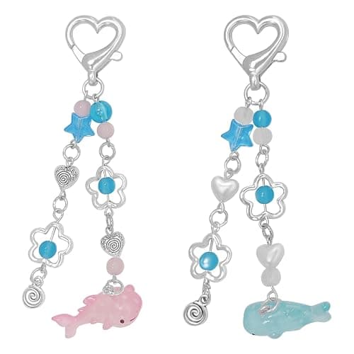 AGEN KGEN Aesthetic Y2K keychains Cute Butterfly Star Strawberry Bear Guitar Keychains Charms for Women Bag Purse Gifts - Image 1