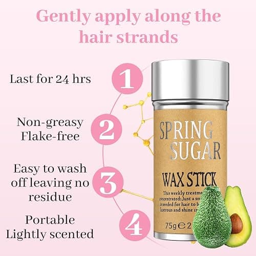 4 Packs Set Hair Wax Stick Slick Back Hair Edge Brush Pink Comb Wax Stick for Hair Flyaways, Styling Products Essentials Stuff for Women, Kids and Clean Girl thumbnail 7