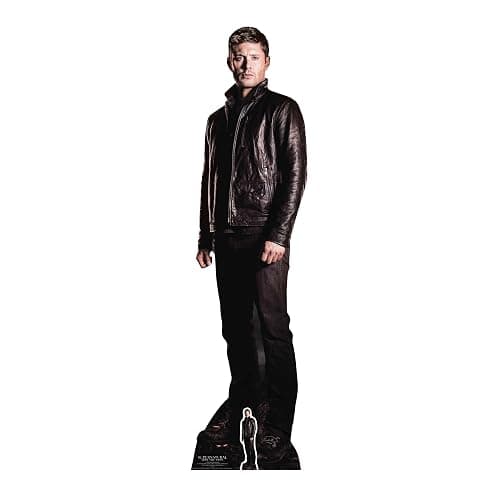 STAR CUTOUTS Dean Winchester (Jensen Ackles) Hunter Supernatural Life Size Cardboard Cut Out with Mini Table Top, Multi Colour - Image 1