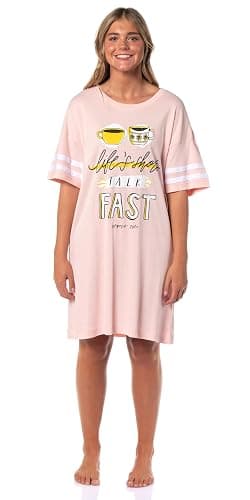 INTIMO Gilmore Girls Women's Luke's Diner Life's Short Talk Fast Nightgown Pajama Shirt Dress For Adults thumbnail 2