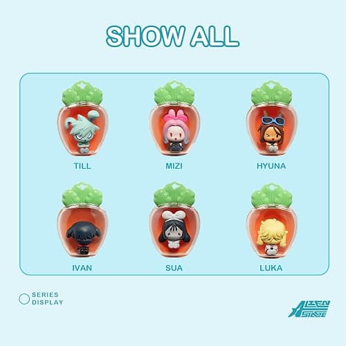 YJacuing Alien Stage Rabbit Series Blind Box Carrot Keychain | With Mini Figurine, Official, Anime Merch, Bag Charm, ALNST thumbnail 2