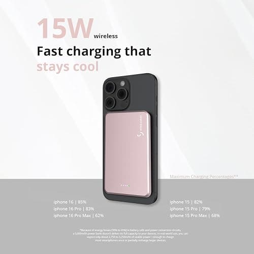 Stylish Custom Power Bank 5000mAh, Personalized Slim Charger with Name or Image, Printed on Demand, Chic Portable Gift for Her, Travel, Everyday Use, Birthday, Thanksgiving, or Christmas (Misty Rose) thumbnail 11