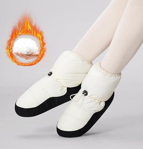 Daydance Teen Girls Women Ballet Warm up Booties Dance Shoes with Adjustable Drawstring thumbnail 3