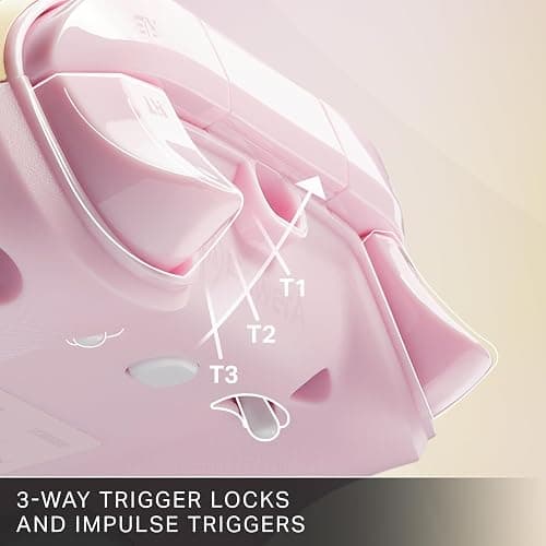 PowerA Advantage Wired Controller for Xbox Series X|S - Pink Lemonade, Xbox Controller with Detachable 10ft USB-C Cable, Mappable Buttons, Trigger Locks and Rumble Motors, Officially Licensed for Xbox thumbnail 5