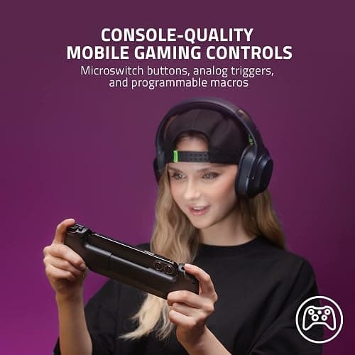 Razer Kishi V2 Mobile Gaming Controller for iPhone (Lightning): Console Quality Controls - Universal Fit w/ Extendable Bridge - Stream PC, Xbox, PlayStation Games - Customizable Triggers - Ergonomic thumbnail 2