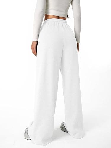 QJQ Girls Wide Leg Elastic Sweatpants High Waisted Baggy Pants Casual Streetwear Teen Girl Clothes Trendy Trousers thumbnail 2
